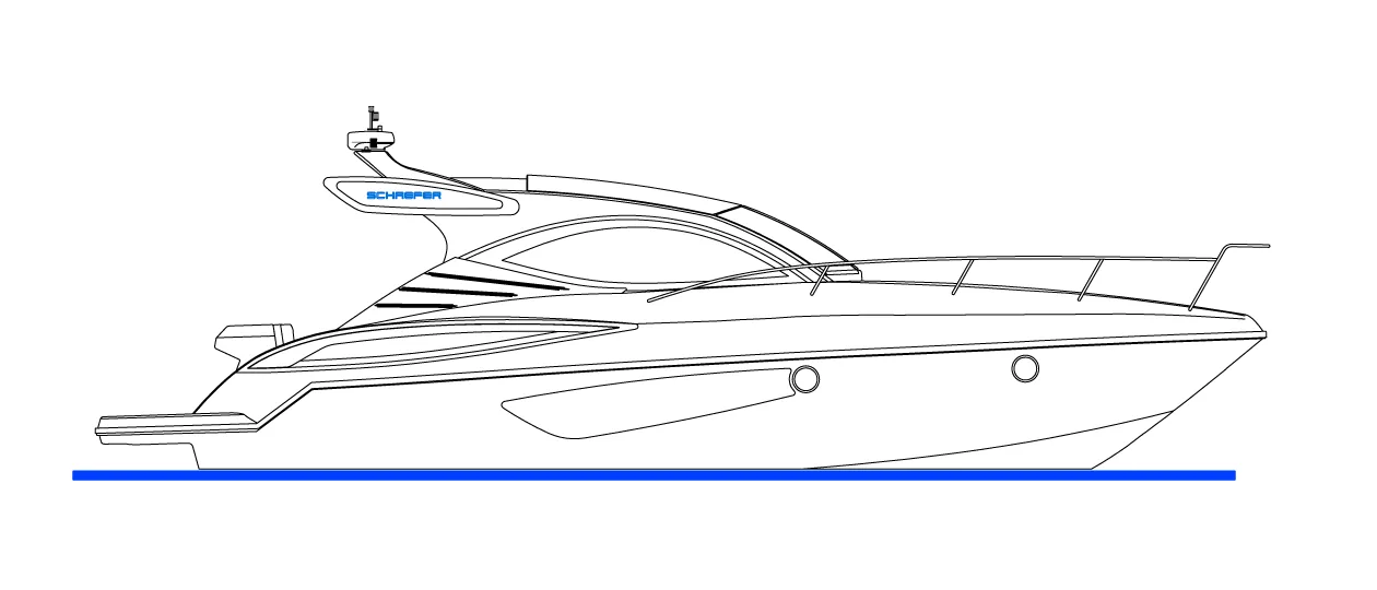 Schaefer 375 HT side profile drawing