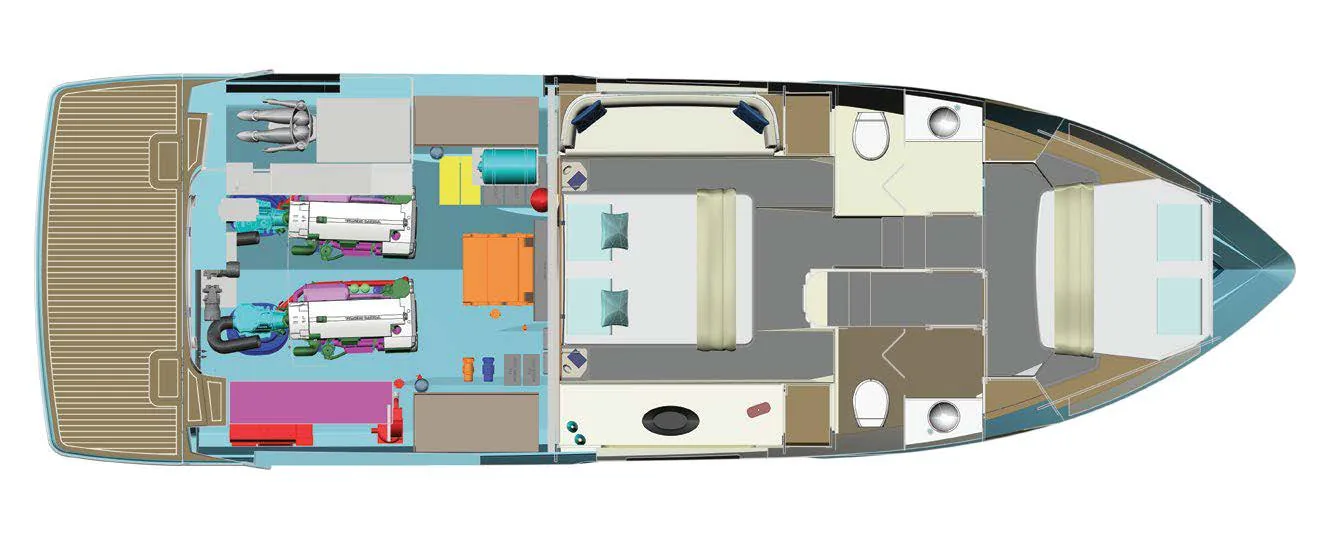 Schaefer 450 lower deck cabin plan