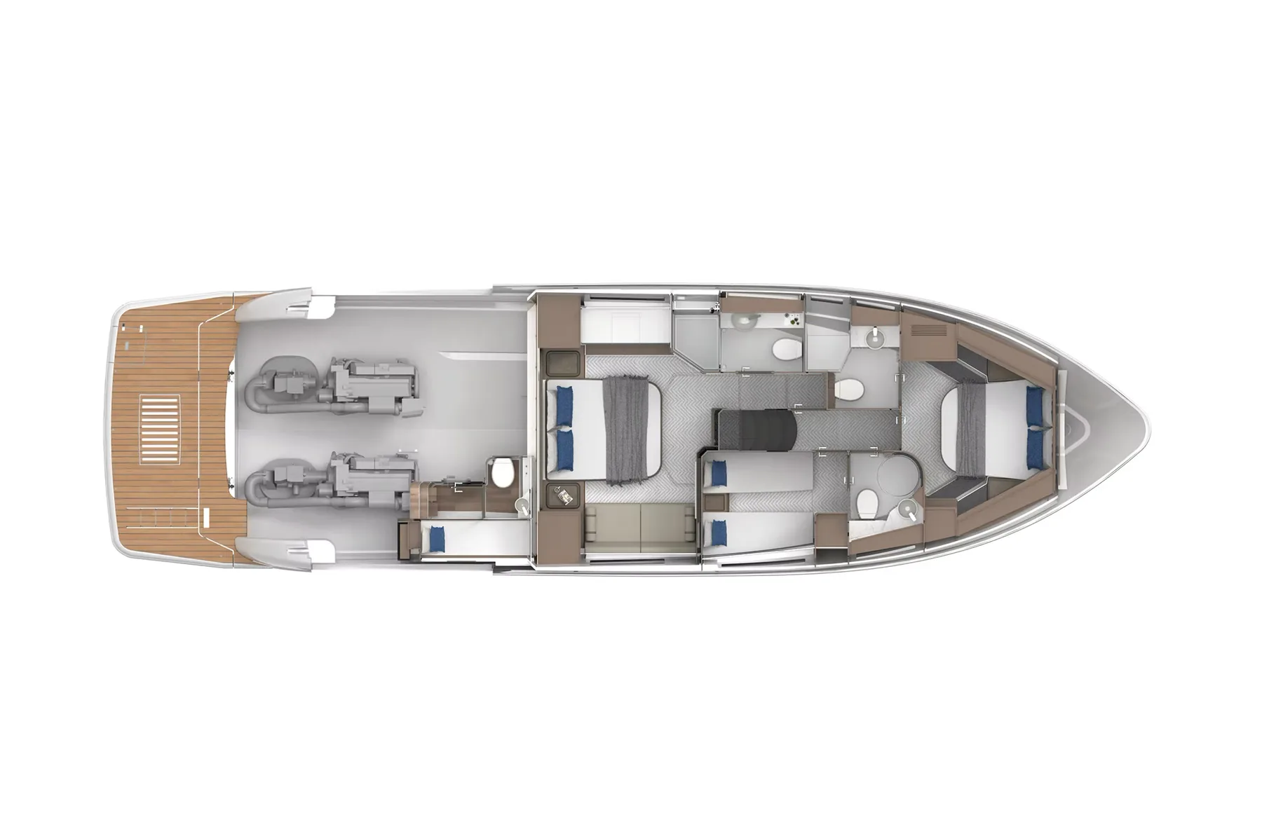 Schaefer 600 lower deck cabin plan