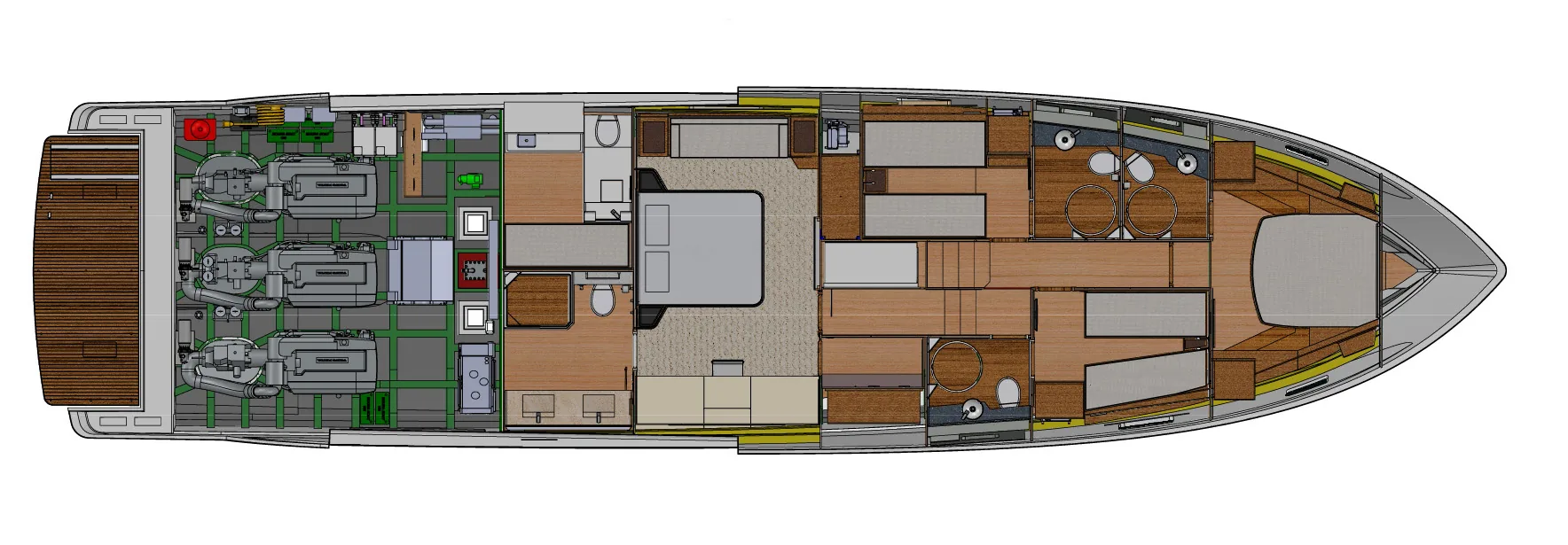 Schaefer 770 lower deck cabin plan