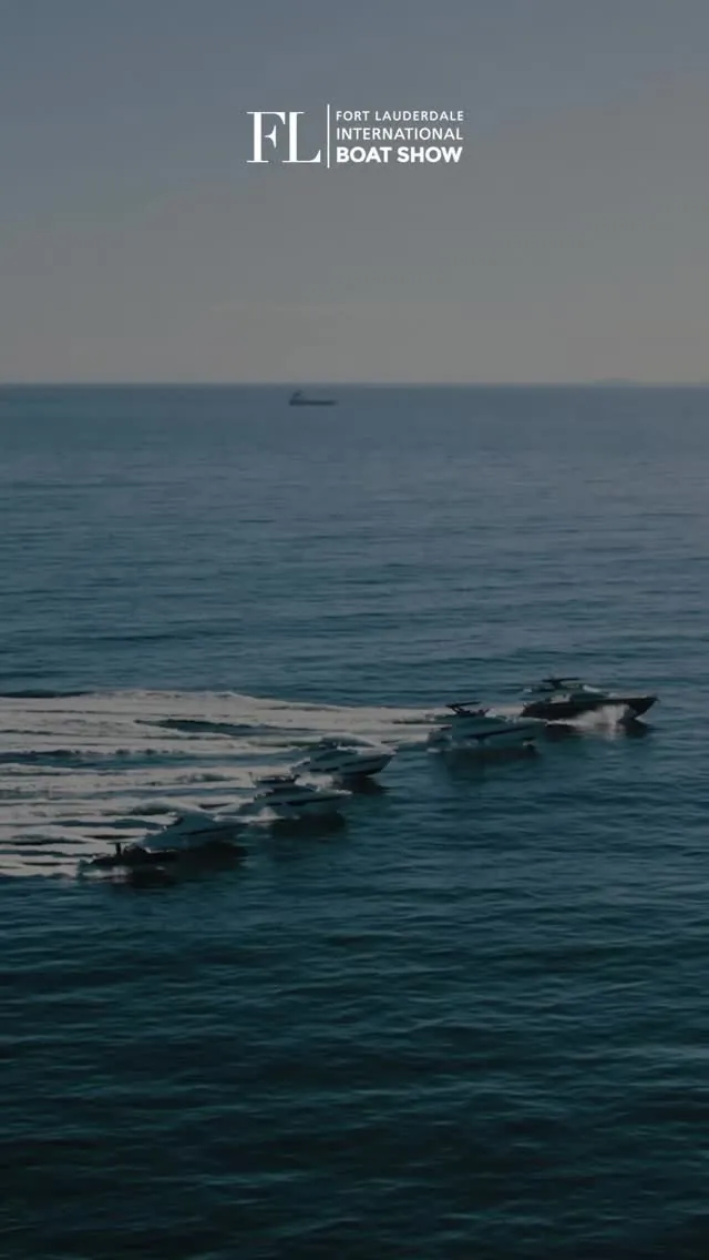 Boats running offshore under the Fort Lauderdale International Boat Show title